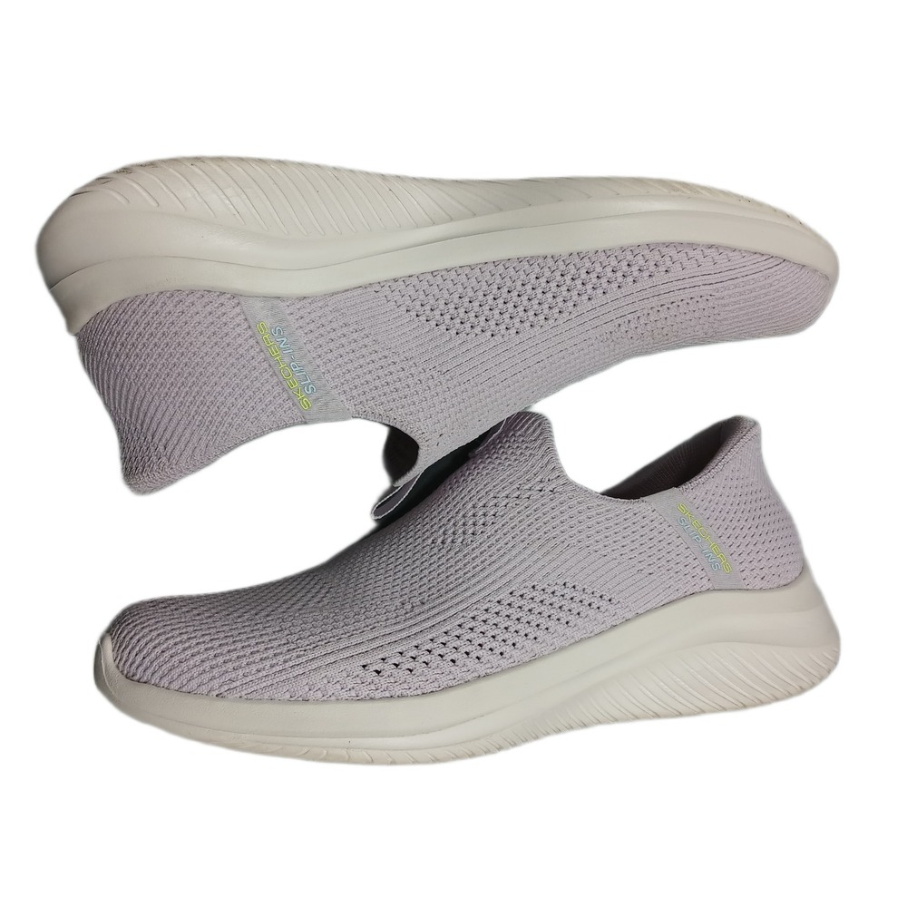 Skechers Ultra Flex 3.0 Slip-Ins Sneakers Womens US 8 Purple White Memory Foam